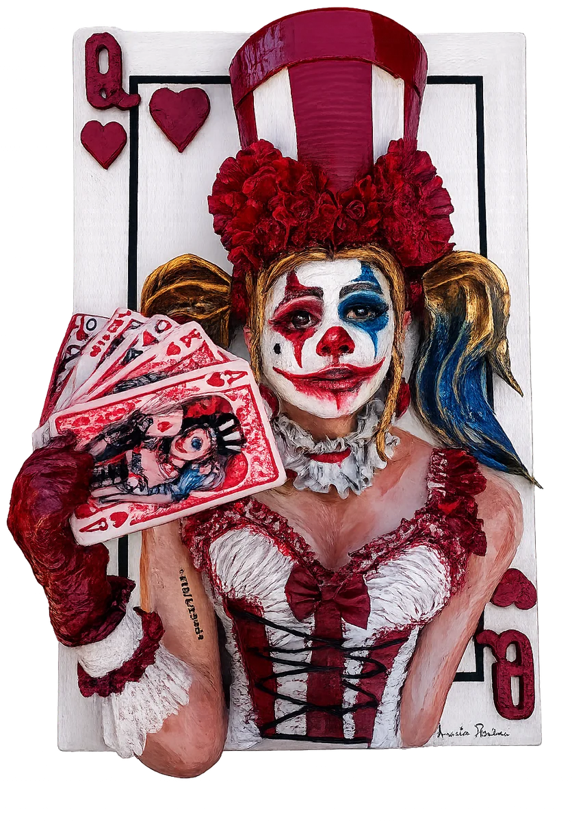 HarleyQuinn — reliéfny obraz